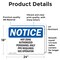 Signmission Hot Zone Authorized Personnel Only PPE Required OSHA Notice Sign, Vinyl Decal, 24in W x 18in L, 2PK OS-2PACK-NS-D-1824-L-13533 - alternate 2